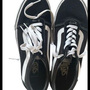 Vans Black and White Low-Tops